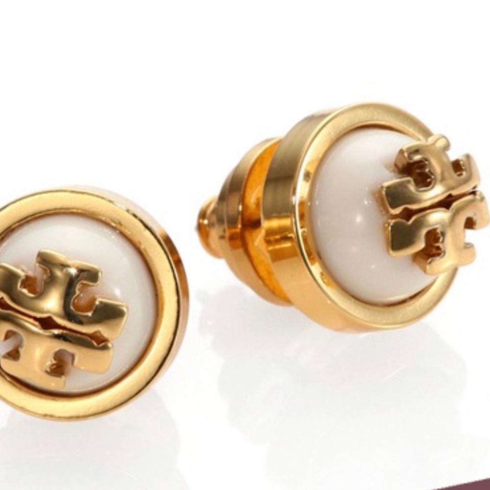 Tory Burch gold studs